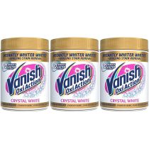 Vanish Fabric Stain Remover Gold Oxi Action Crystal Whites 470g - Pack of 3