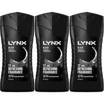 Lynx Black Shower Gel 250ml - Pack of 3