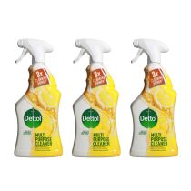 Dettol Floor & Multipurpose Cleaner Disinfectant 4in1 Citrus 750ml  - Pack of 3