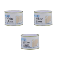 151 Coatings White Gloss Non-Drip Paint Tin 180ML - Pack of 3