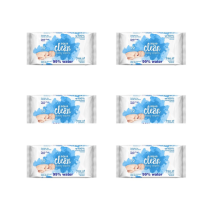Aqua Clean Baby Wet Wipes 72s pack on a clean nursery changing table