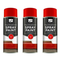 151 Step and Tile Red Gloss Multipurpose Spray Paint 400ML - Pack of 3