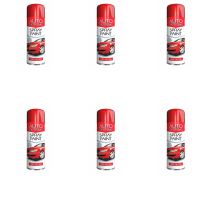 Rapide Auto Extreme All Purpose Spray Paint Can Red Gloss Finish 250ml - Pack of 6