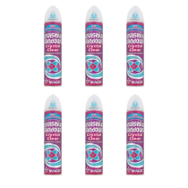 Aristowax Invisible Windows Crystal Clear Foaming Glass Cleaner Spray 300 ML - Pack of 6