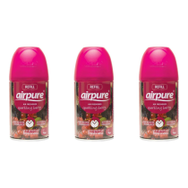 Airpure Automatic Air Freshener Refill Sparkling Berry 250ml can on a shelf
