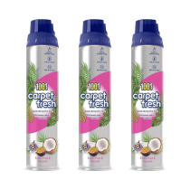 1001 Carpet Fresh Exotic Fruit & Coconut Carpet Foam Freshener 300ml - Pack of 3