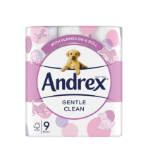 Andrex Gentle Clean Toilet Tissue - 9 Rolls