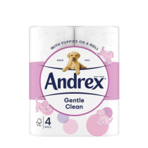 Andrex Gentle Clean Toilet Tissue Roll - 4 Rolls Pack