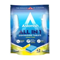 Astonish All in 1 Dishwasher Tablets Lemon Fresh 42 Tablets