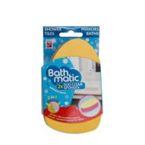 Bathmatic 2x Duo Clean Sponges For Bathroom Cleaning 