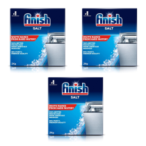 Finish Dishwasher Salt 99% Purity 2 kg - Pack of 3