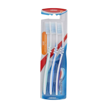 Aquafresh Flex Toothbrush 3 in a Pack Multi-coloured