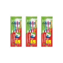 Colgate Tooth Brush Premier Clean Medium Removes Stains - Pack of 3