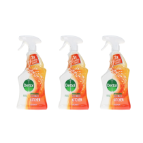 Dettol Power & Pure Powerful Kitchen Disinfectant Spray 750ml - Pack of 3