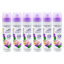 Yardley London April Violets Body Spray 75ml - Pack of 6