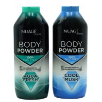 Nuagé Talc-Free Men’s Body Powder,Cool Musk & Aqua Scent, 250g - Pack of 1