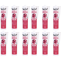 Bond It Frame-Mate Door & Window White Sealant 310ml - Pack of 12