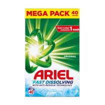 Ariel Original Laundry Detergent Powder 40 Washes
