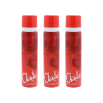 Charlie Red Body Spray Rose Petal & Spices 75ml - Pack of 3
