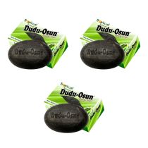 Dudu Osun African Black Soap Tropical Natural 150g - Pack of 3