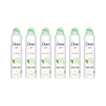 Dove Go Fresh Cucumber & Green Tea Deodorant Spray 150ml - Pack of 6