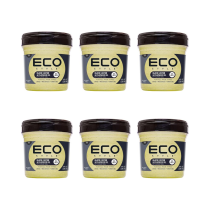 Eco Style Black Castor And Flax Seed Oil Hair Gel 236ml - Pack of 6