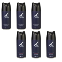 Blue Stratos Original Blue Body Spray Deodorant 150ml - Pack of 6