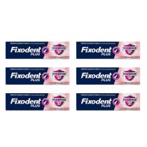 Fixodent Plus Food Seal Denture Adhesive Cream 40g - Pack of 6