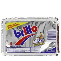 Brillo Mr Muscle Multi Use Soap Pads Cleans to a Brilliant Shine 5 Pack