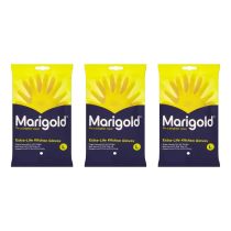 Marigold Extra Life Kitchen Gloves Yellow (Large) - Pack of 3