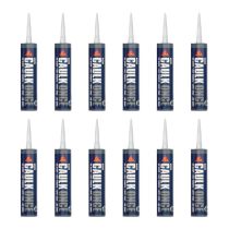 Everbuild Caulk Once Premium Quality Acrylic Caulk White 295 ml - Pack of 12