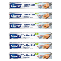 Bacofoil The Non-Stick Kitchen Foil With Unique Bacolift Surface 300mm x 5m - Pack of 6