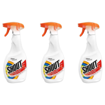 Shout Laundry Stain Remover Spray 500ml triple-acting pre-wash fabric treatment