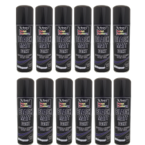 Paint Factory Black Matt Interior & Exterior Spray Paint 250ML - Pack of 12