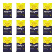 Marigold Extra Life Kitchen Gloves Yellow (Large) - Pack of 12