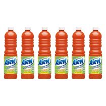 Asevi Orange Concentrated Floor Cleaner Liquid 1 Litre - Pack of 6