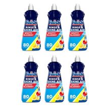 Finish Rinse & Shine Aid Lemon Dishwasher 400 ml - Pack of 6