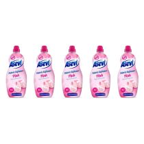 Asevi Pink Fabric Softener Laundry Conditioner Liquid 60 Washes 1.5L - Pack of 5