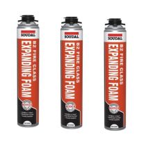 Soudal B2 Fire & Acoustic Expanding Foam Hand Held 750ML