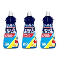 Finish Rinse & Shine Aid Lemon Dishwasher 400ml - Pack of 3