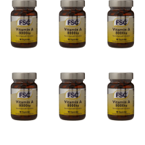 FSC Vitamin A 8000iu 90 Capsules - Pack of 6