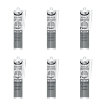 Bond It Glass-Mate Mirror Bonding Adhesive Translucent 310ml - Pack of 6