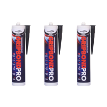 Bond It Gripbond Pro Black Hybrid Adhesive & Sealant 310ml - Pack of 3