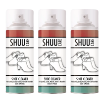 Shuu Shoe Cleaner For Fabric Leather Suede Nubuck 300ml - Pack of 3