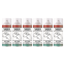 Shuu Shoe Cleaner For Fabric Leather Suede Nubuck 300ml - Pack of 6