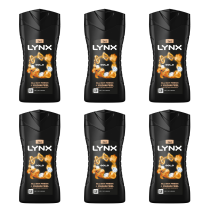Lynx Gold Shower Gel Body Wash for Men 225ml - Pack of 6