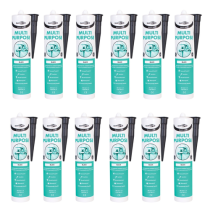Bond It Multi-Mate Black Multipurpose Sealant EU3 - Pack of 12