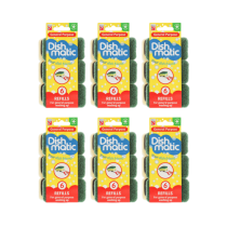  Dishmatic Green General Purpose Washing Up Sponge Refill Heads (6 Pack) - Pack of 6