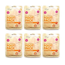 Derma V10 Deep Moisturising Honey & Almond Foot Pack 