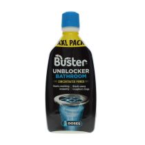 Buster Bathroom Drain Unblocker 900ml fast-acting blockage cleaner bottle
